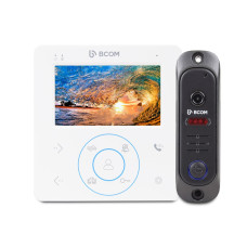 4" Комплект відеодомофону BCOM BD-480 White Kit